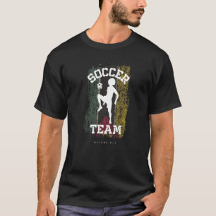 Soccer Mozambique Flag Football Womens Soccer Girl T-Shirt