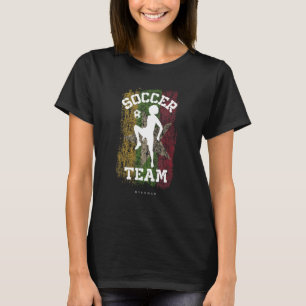 Soccer Myanmar Flag Football Womens Soccer Girls T-Shirt