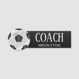 Soccer Name Tag