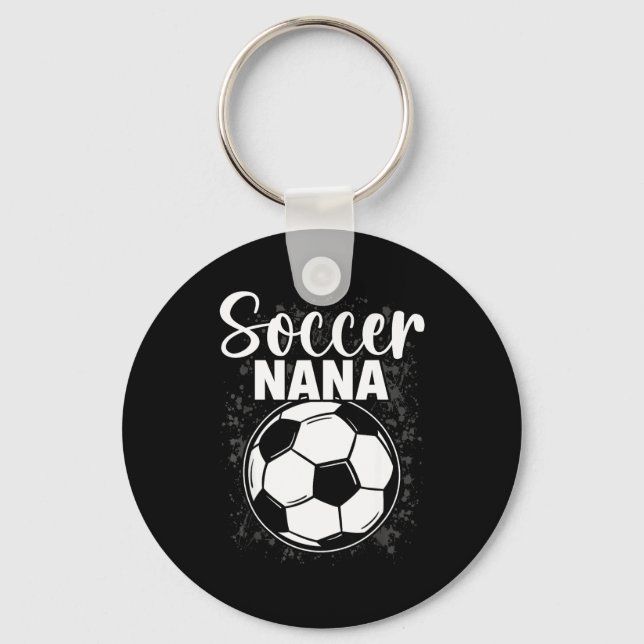 Soccer Nana Funny Ball Cute  Keychain (Front)
