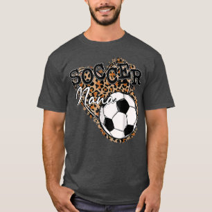 Soccer Nana Leopard Mothers Day T-Shirt