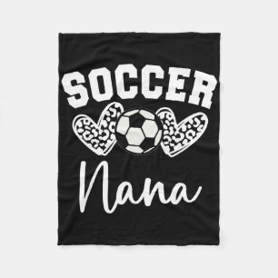 Soccer Nana Matching Family Soccer  Fleece Blanket