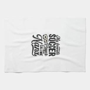 Soccer Nana Vintage Engraving Family Player Shirt_ Kitchen Towel