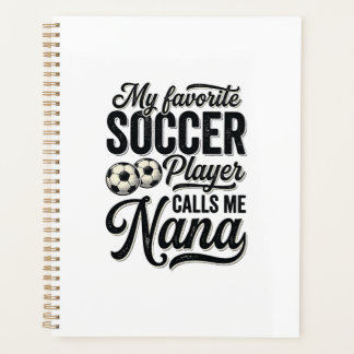 Soccer Nana Vintage Engraving Family Player Shirt_ Planner