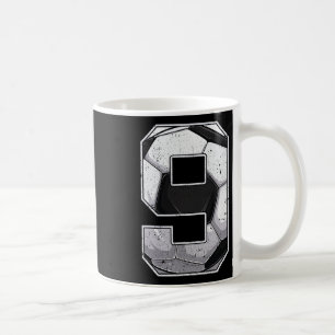 Soccer Ninth 9th Birthday Boy Nine 9 Years Old Bda Coffee Mug