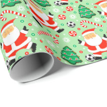 Soccer Noël Papier cadeau enveloppant