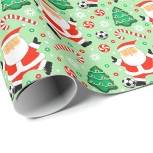 Soccer Noël Papier cadeau enveloppant