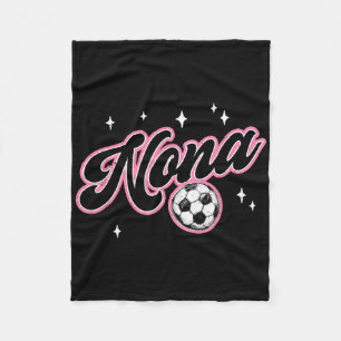 Soccer Nona Funny Soccer Player Nona Fleece Blanket