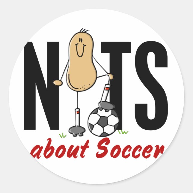 Soccer Nut 2 Classic Round Sticker (Front)