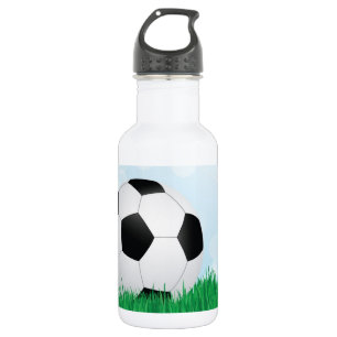 soccer on grass 532 ml water bottle