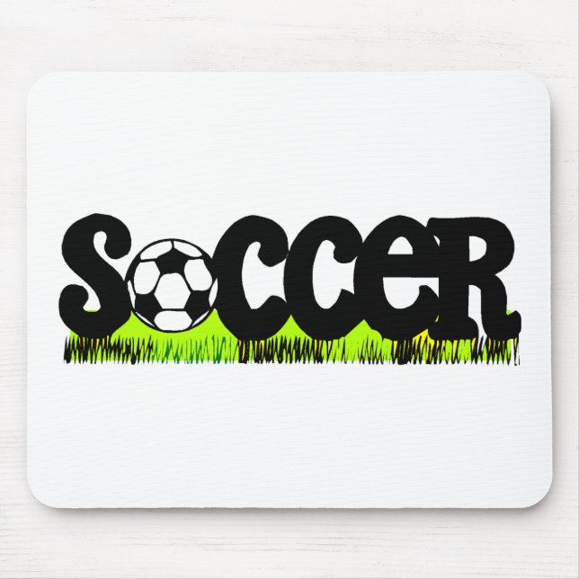 Soccer (On Grass) Mouse Pad (Front)