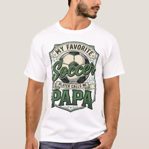 Soccer Papa Vintage Engraving Shirt Design_1