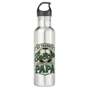 Soccer Papa Vintage Engraving Shirt Design_1 710 Ml Water Bottle