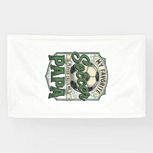 Soccer Papa Vintage Engraving Shirt Design_1 Banner