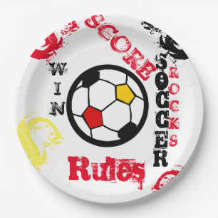 SOCCER PAPER PLATE