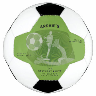Soccer Party Game Day Pitch Birthday Party Ball