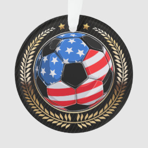 SOCCER PATRIOTIC ORNAMENT