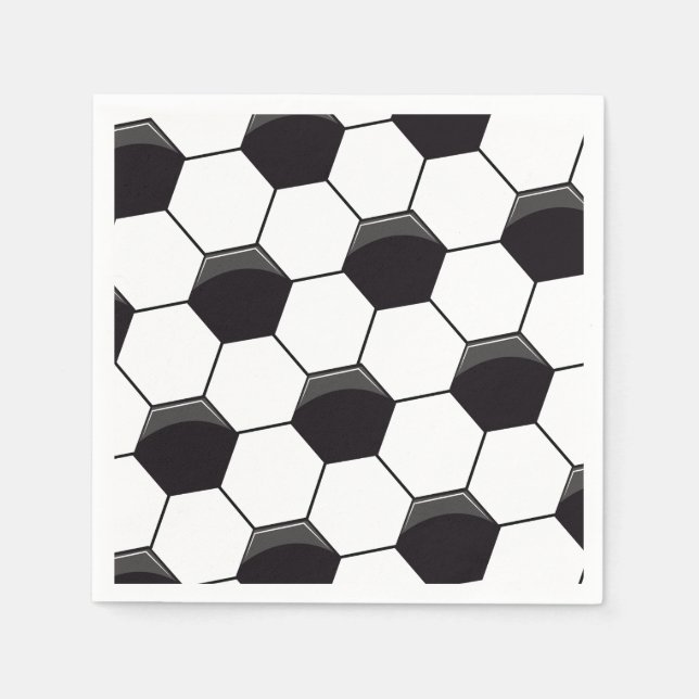 Soccer Pattern Napkin (Front)