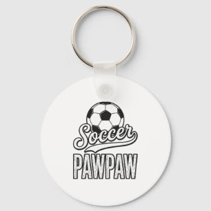 Soccer Pawpaw Vintage Engraving Shirt Design_1 Keychain