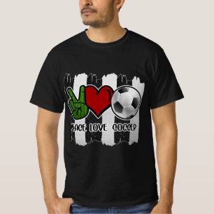 Soccer Peace and Love T-Shirt