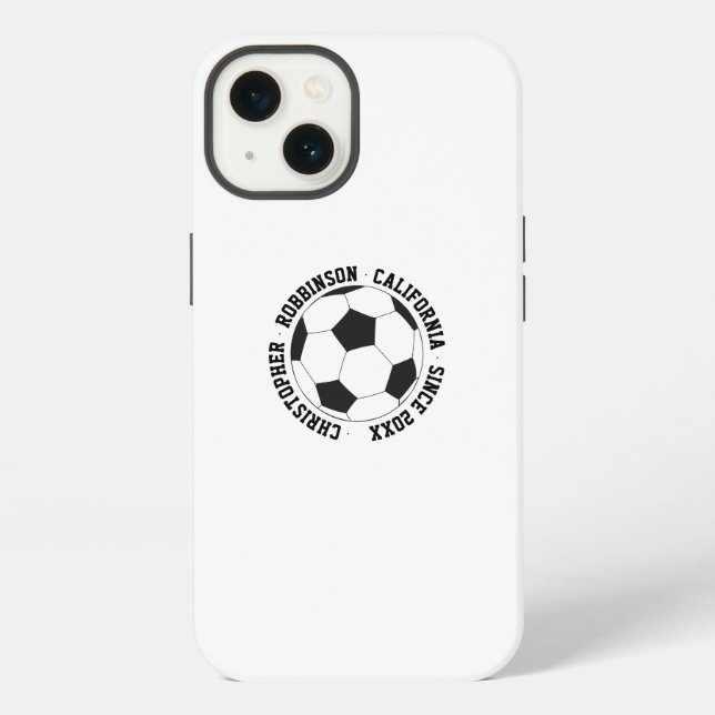 Soccer personalized iPhone case (Back)