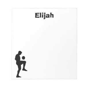 Soccer Personalized Notepad (male)