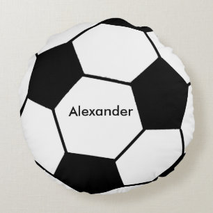 Soccer Personalized Round Pillow