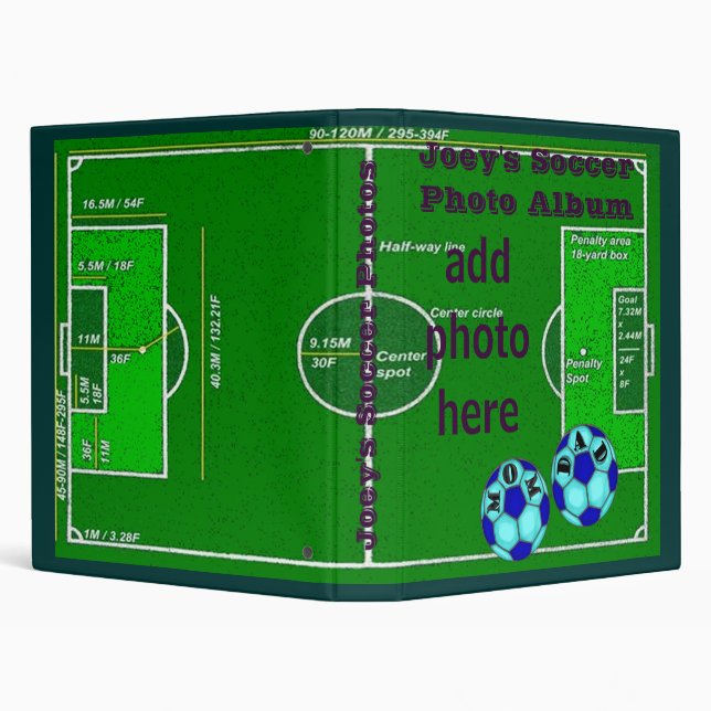 Soccer Photo Album Binder (Background)