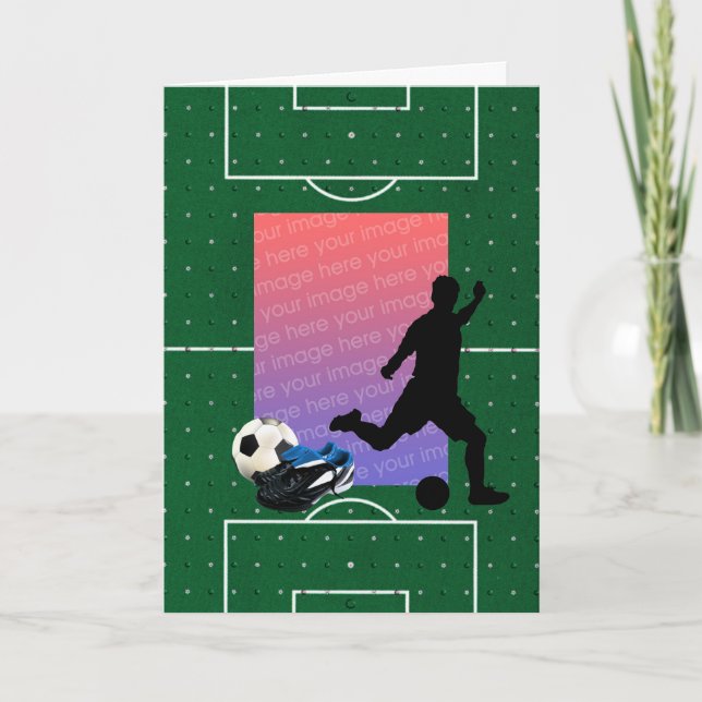 Soccer Photo Template Card (Front)