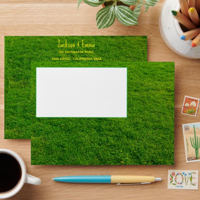 Soccer Pitch Grass Envelope (Desk)