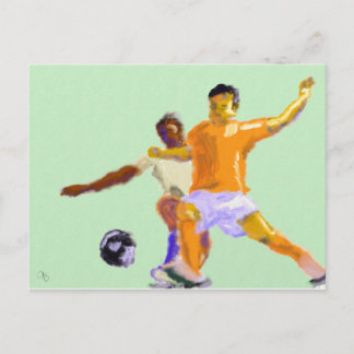 Soccer Play Art Postcard