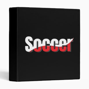 Soccer Player Abstract Swish - Word Art Binder