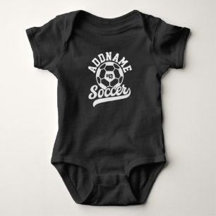 Soccer Player ADD NAME Football Team Personalized Baby Bodysuit