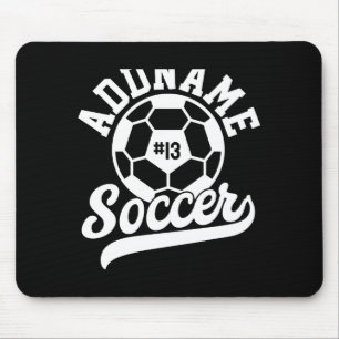 Soccer Player Add Name Football Team Personalized Mouse Pad
