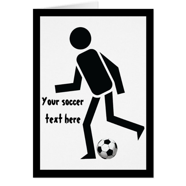 Soccer player and ball custom gift (Front)