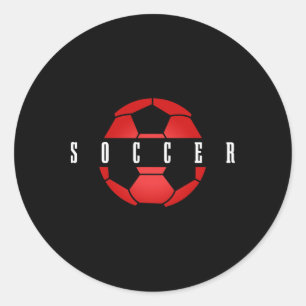 Soccer Player Byll Men Boys Girls Soccer  Classic Round Sticker