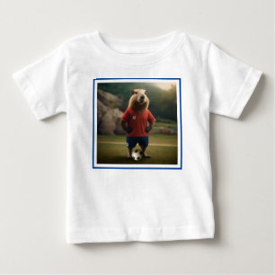 Soccer Player Capybara, Baby T-Shirt
