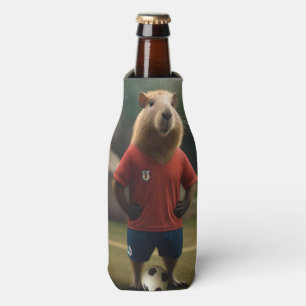 Soccer Player Capybara, Bottle Cooler