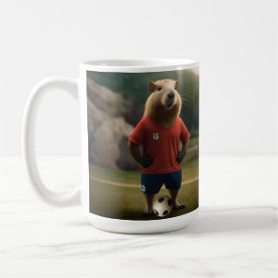 Soccer Player Capybara,  Coffee Mug
