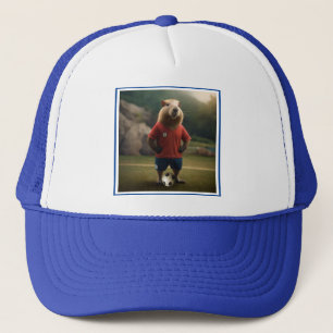 Soccer Player Capybara,  Trucker Hat