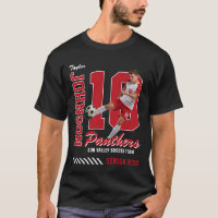 Soccer Player Custom Photo Jersey Number Red