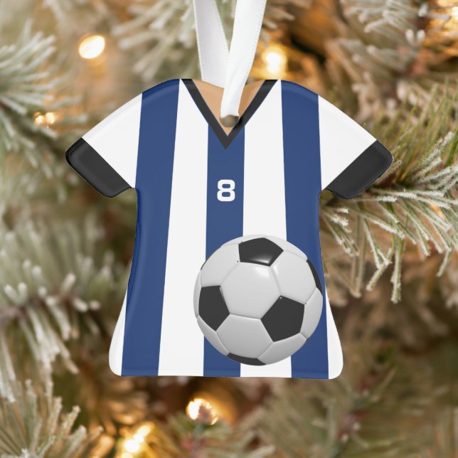 Soccer Player Footballer Personalized Ornament (Tree)