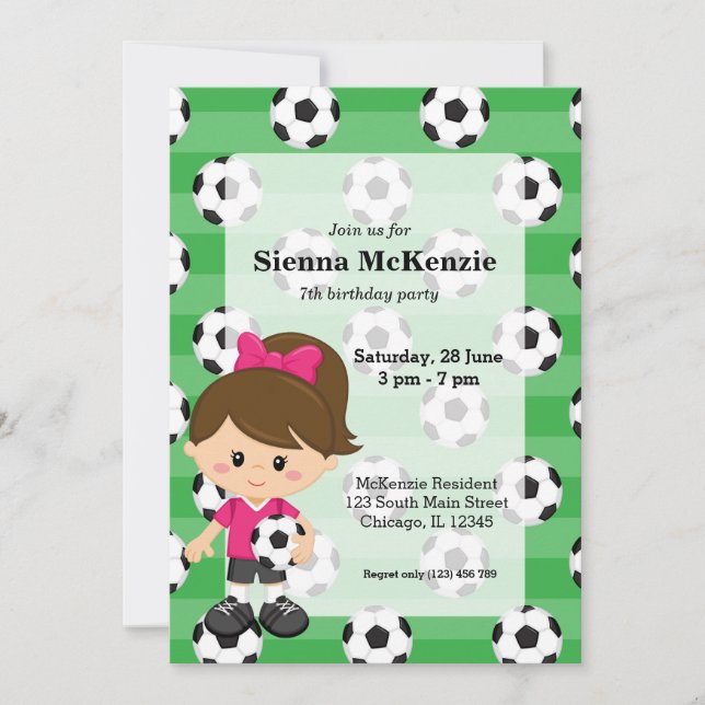 Soccer player invitation (Front)