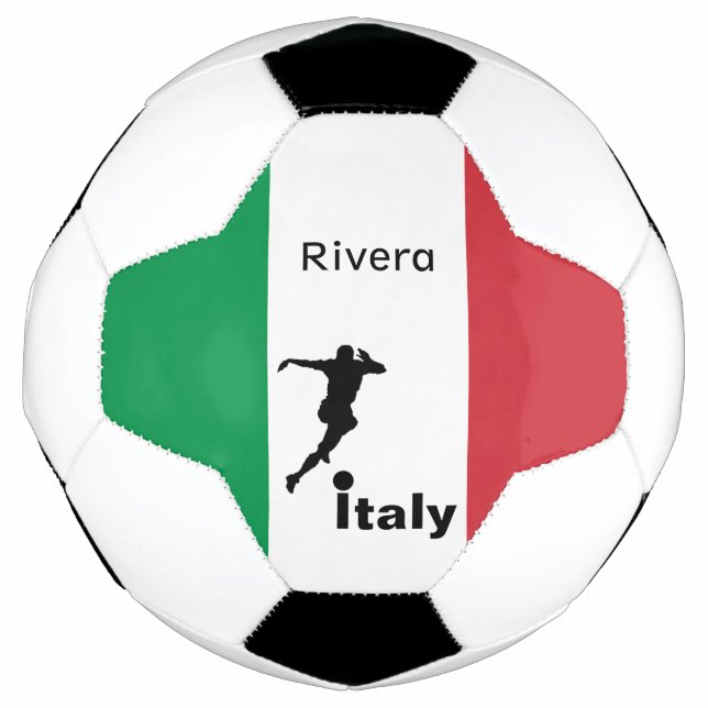 Soccer Player, Italy customizable Ball (Front)