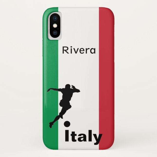 Soccer Player, Italy customizable Case-Mate iPhone Case (Back)