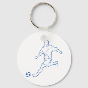 soccer player keychain