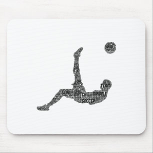 Soccer Player Men Boys Kids Mouse Pad