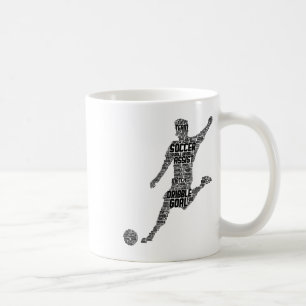 Soccer Player Men Kids Boys Coffee Mug