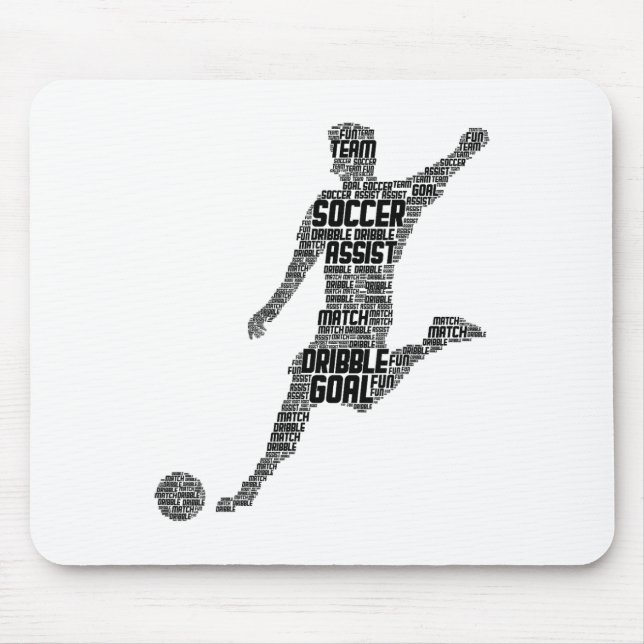 Soccer Player Men Kids Boys  Mouse Pad (Front)