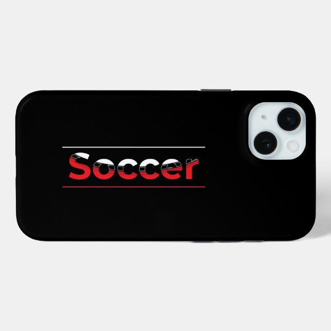 Soccer Player - Minimalist Art Geometric Arch Case-Mate iPhone Case (Back (Horizontal))